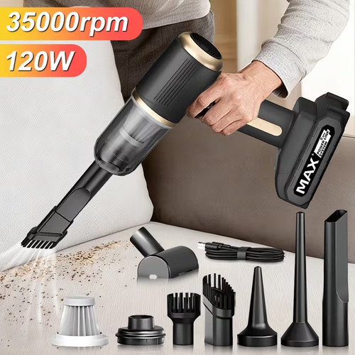 Cordless car vacuum air - 4-in-1,